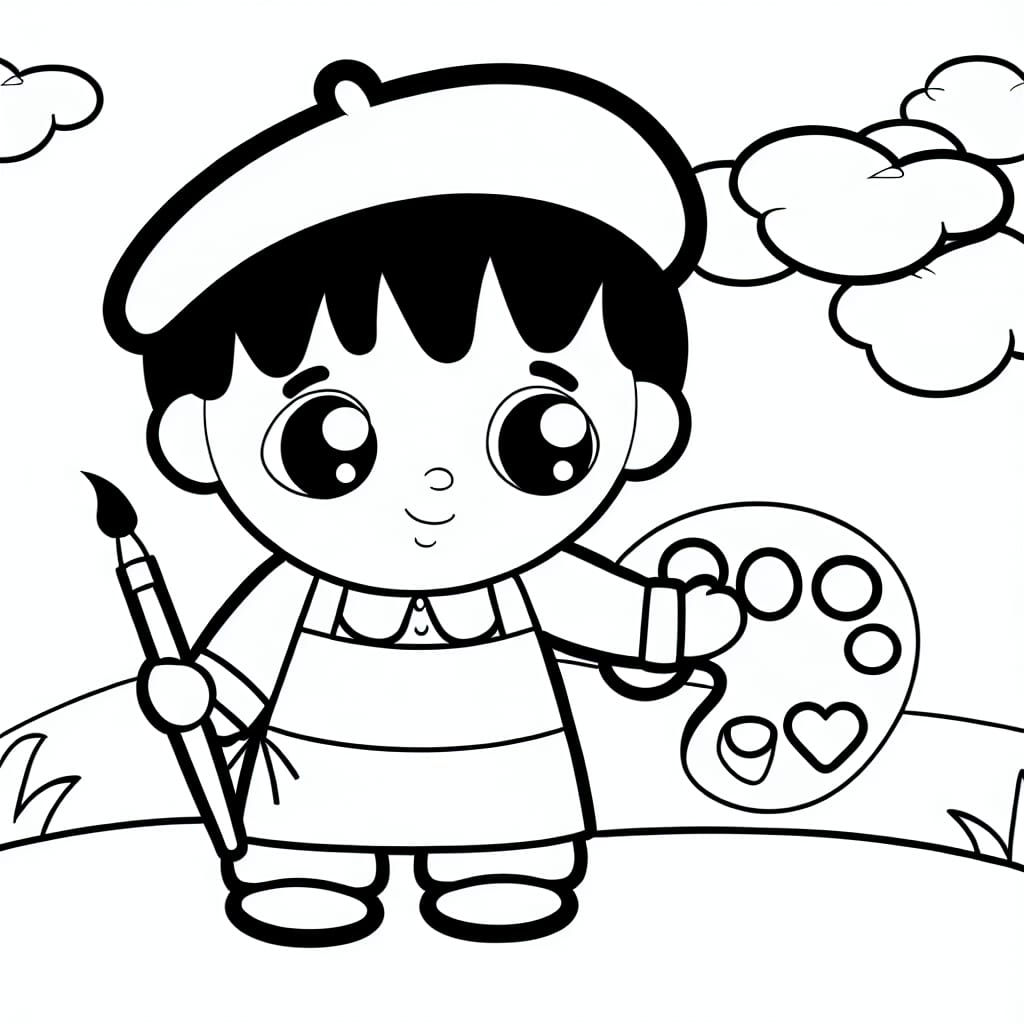 Artist to Color - Free Drawing