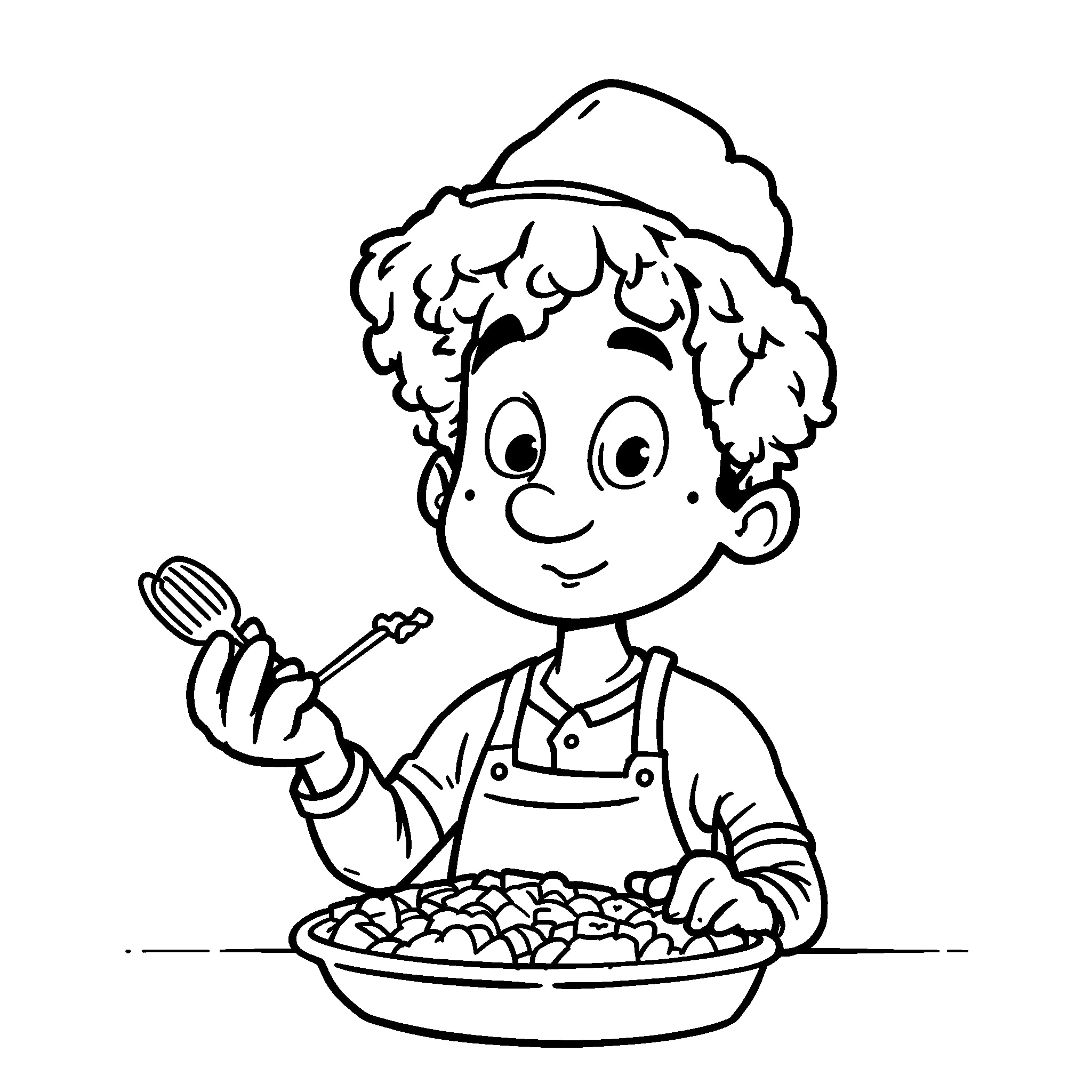 Artist Coloring Page - Free Printable