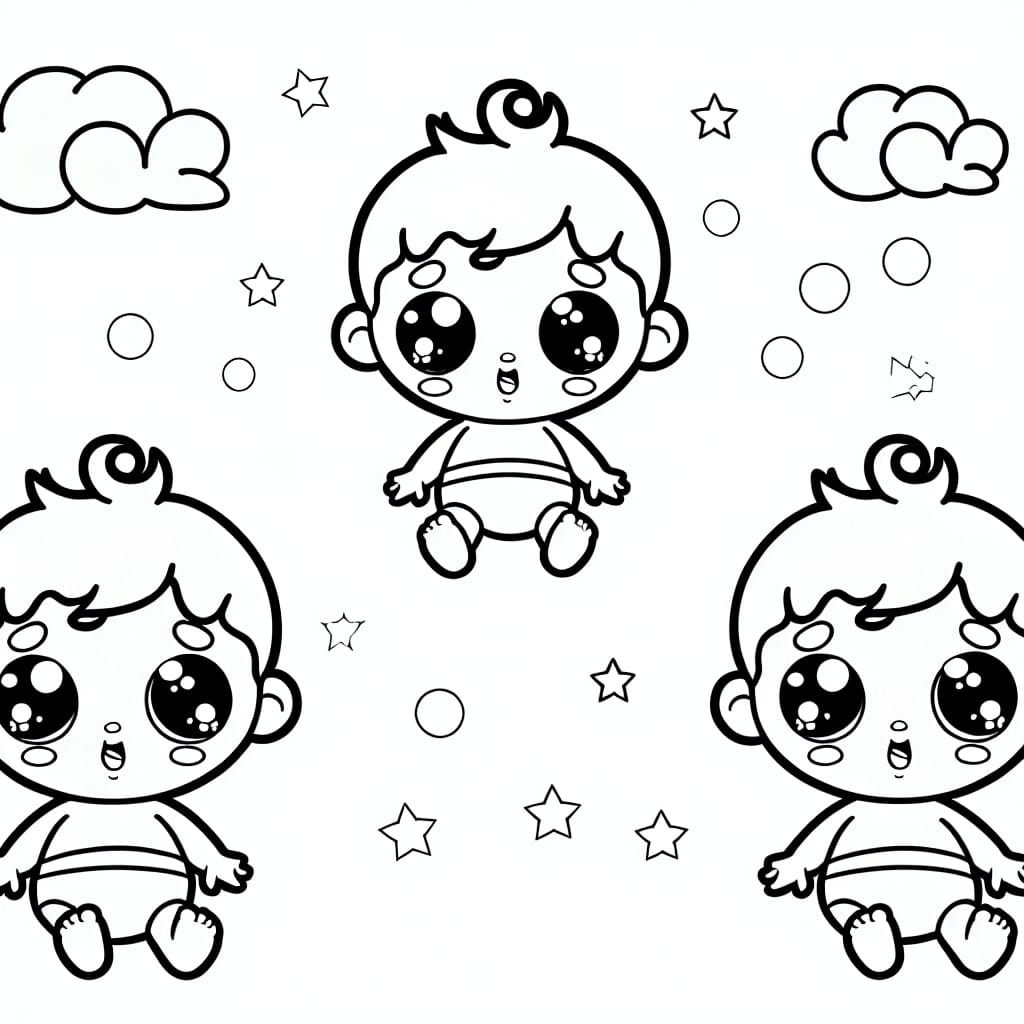 Baby to Color - Free Drawing