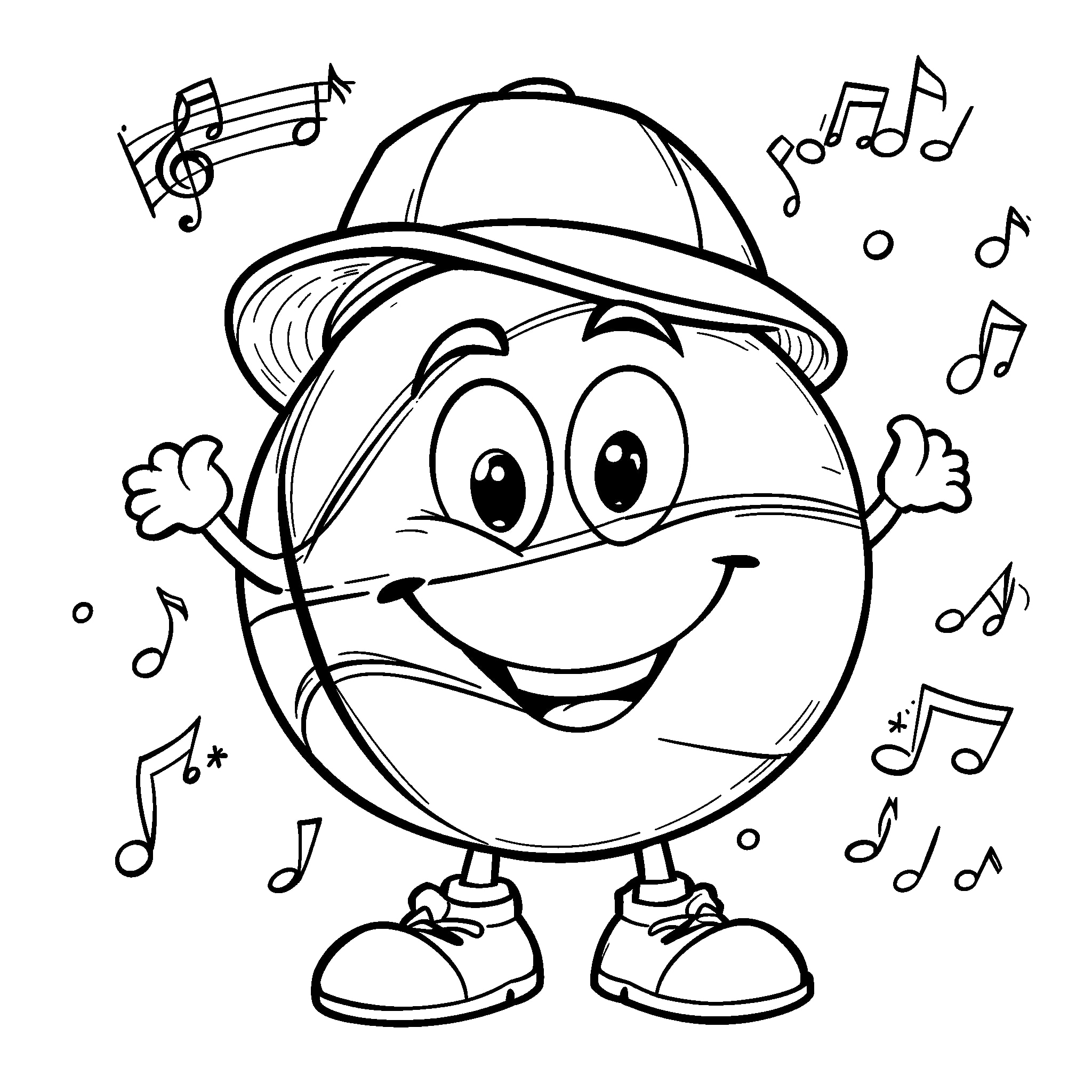 Basketball Coloring Page - Free Printable