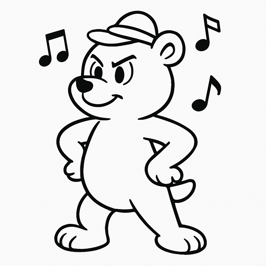Bear Coloring Page - Free Printable