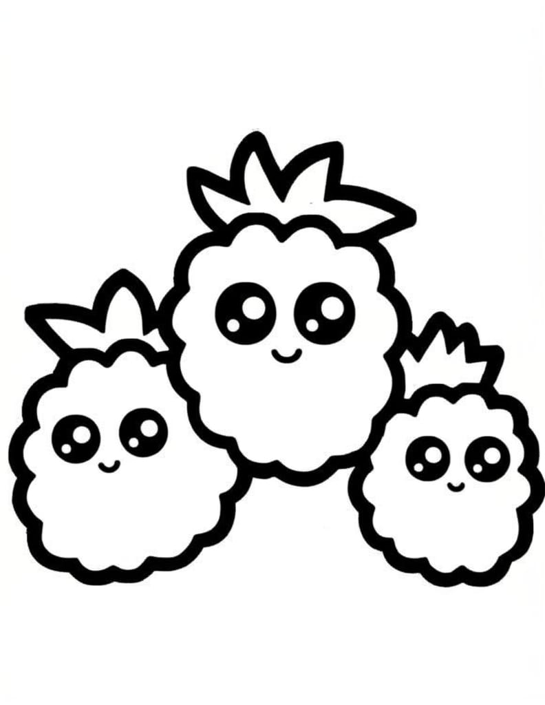 Berries to Color - Free Drawing