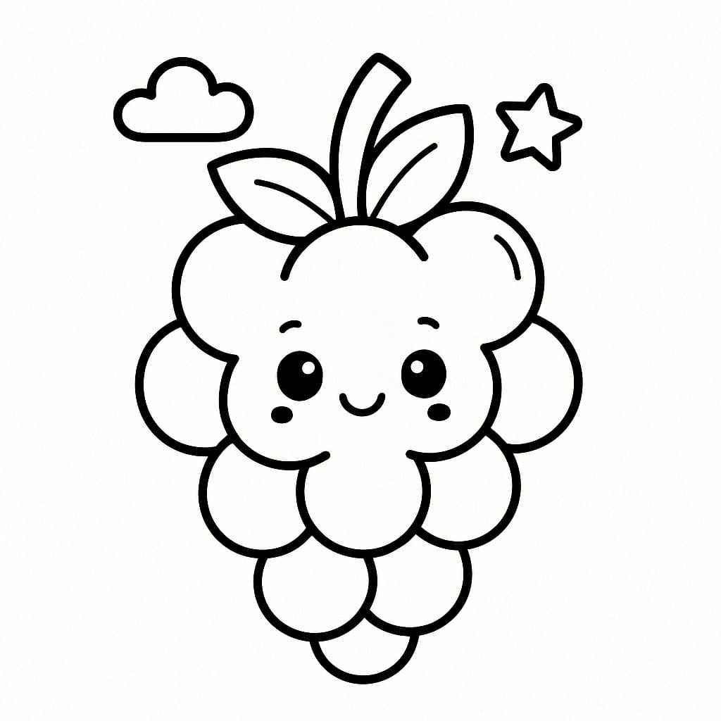 Berries Coloring Page - Free Printable
