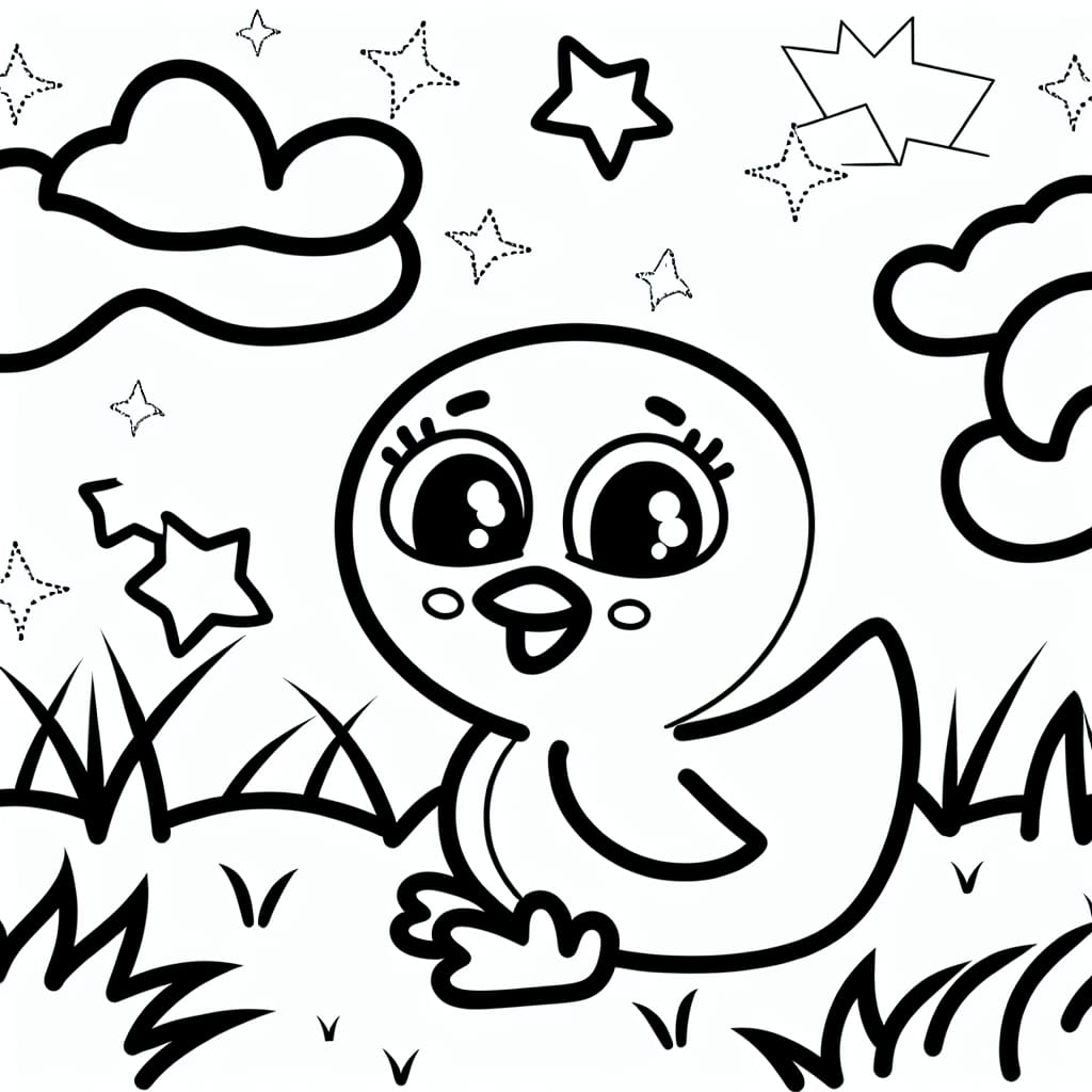 Birds to Color - Free Drawing