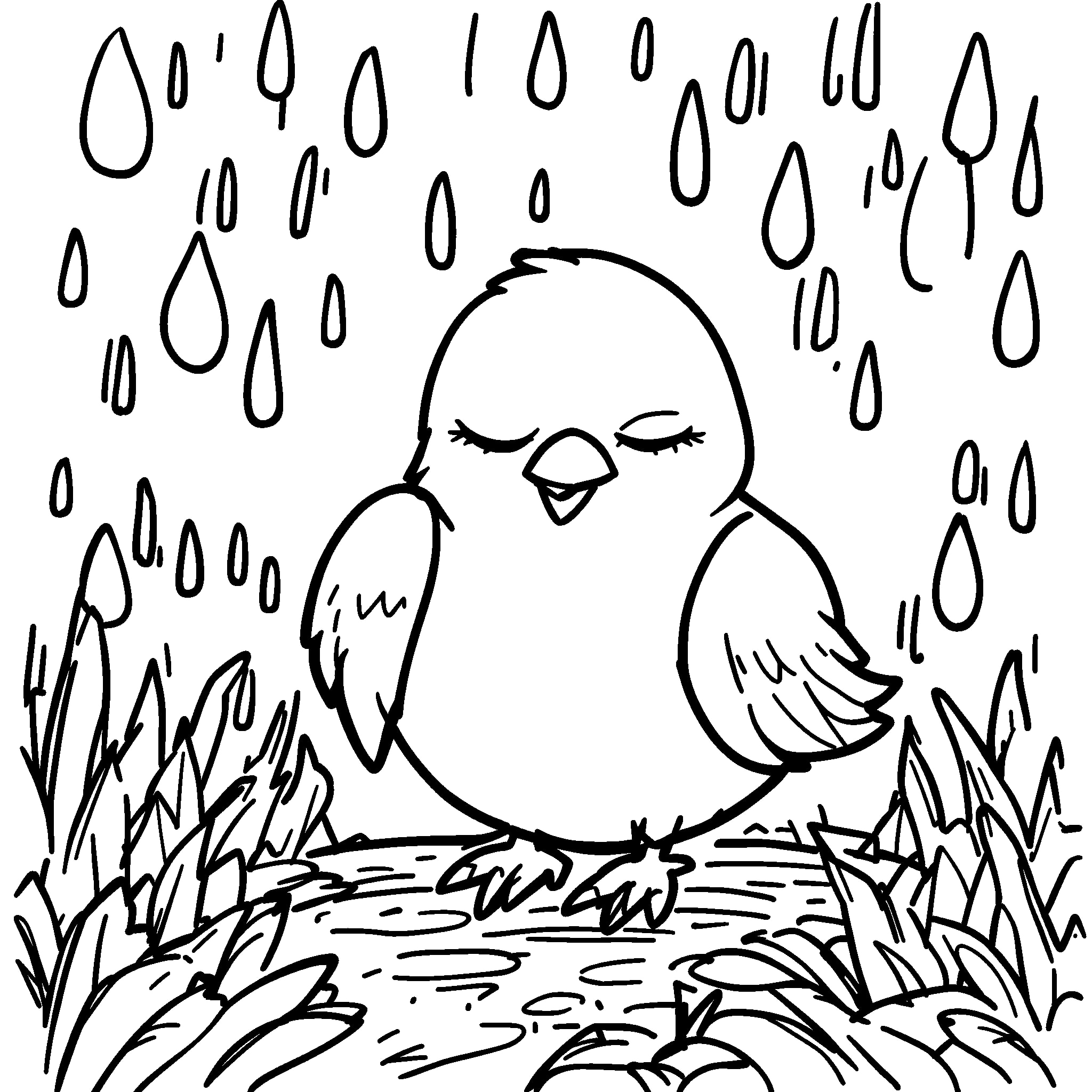 Birds Coloring Page - Free Printable