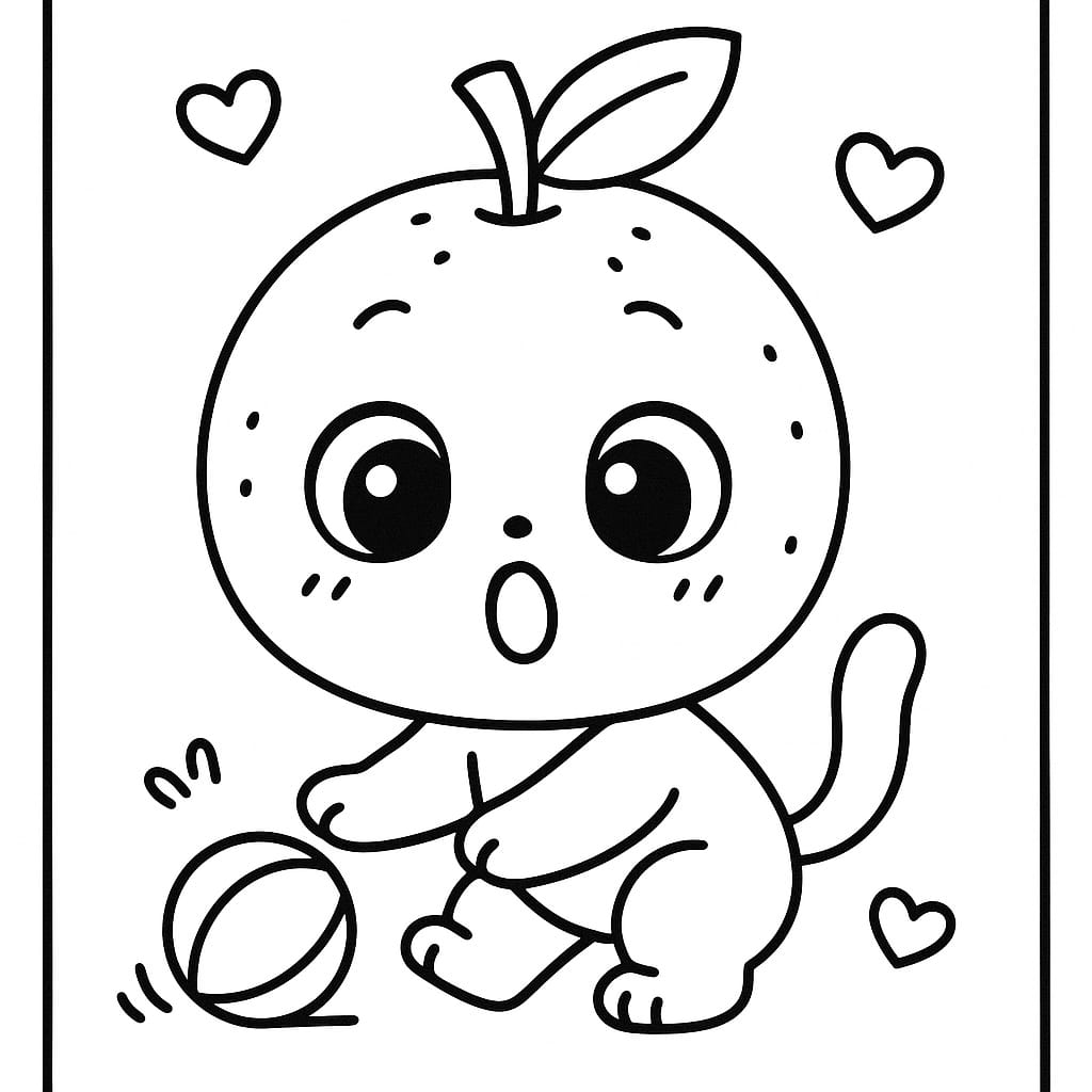 Citrus Coloring Page - Free Printable
