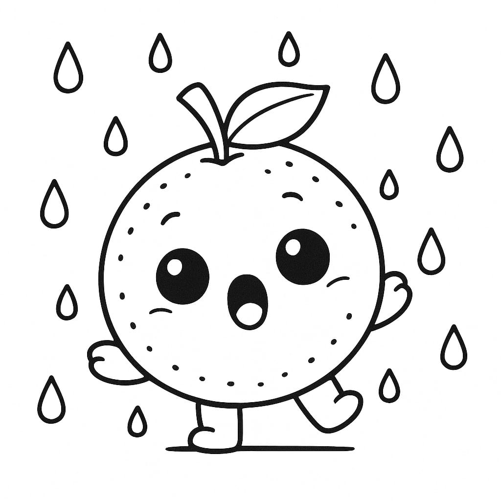 Citrus Coloring Page - Free Printable