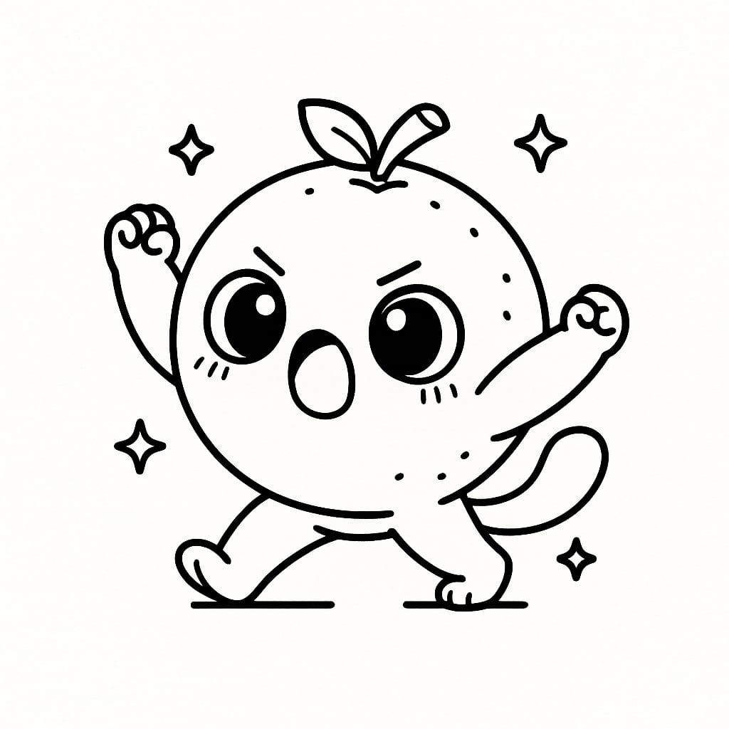 Citrus Coloring Page - Free Printable