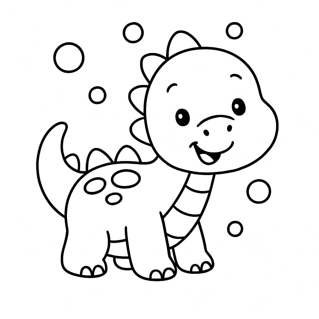 Dinosaurs Coloring Page - Free Printable