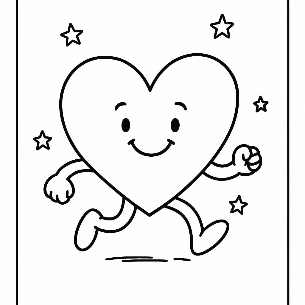 Heart Coloring Page - Free Printable