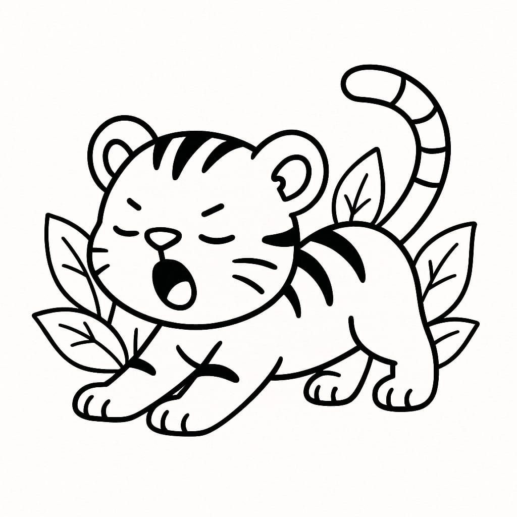 Jungle Coloring Page - Free Printable