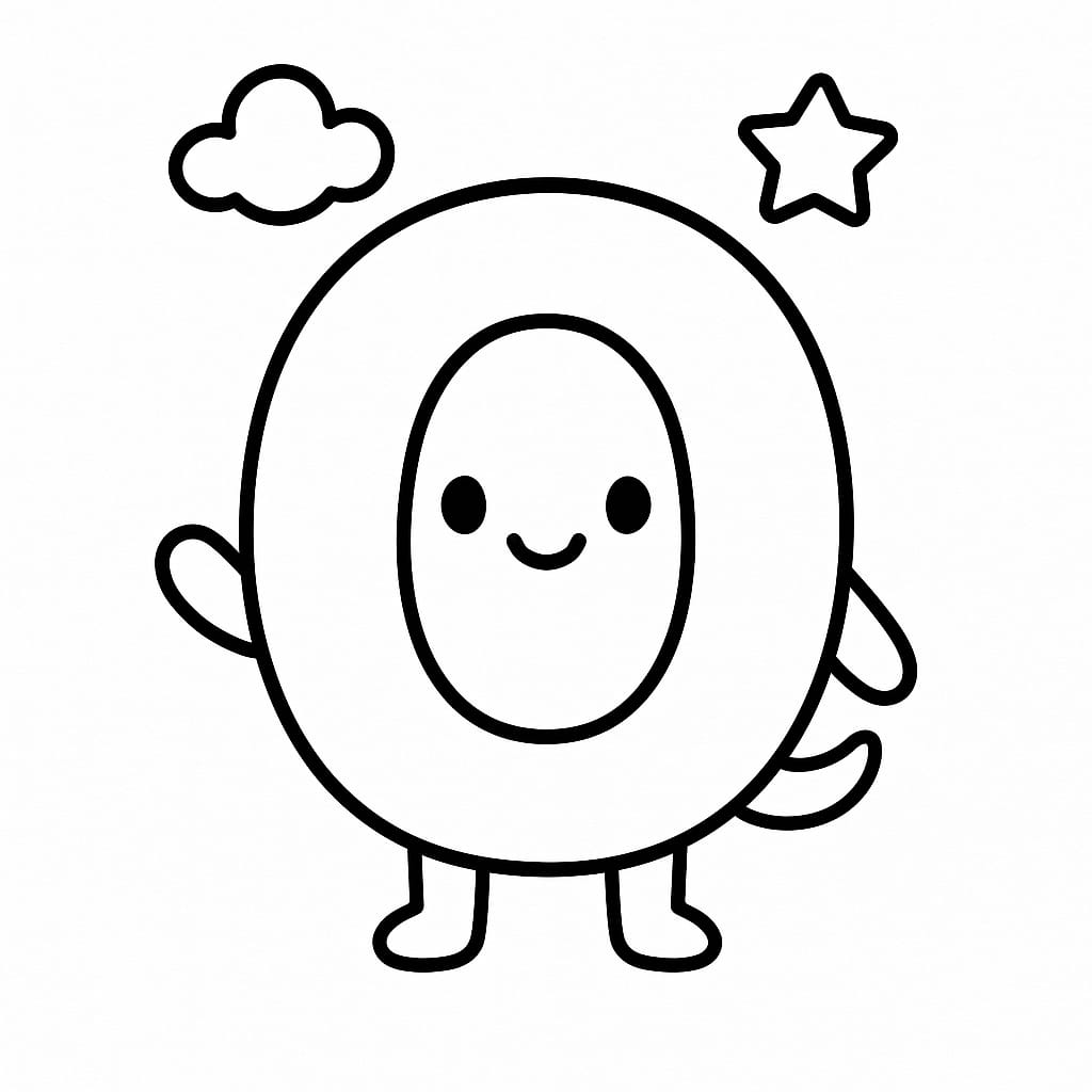 Letter O Coloring Page - Free Printable