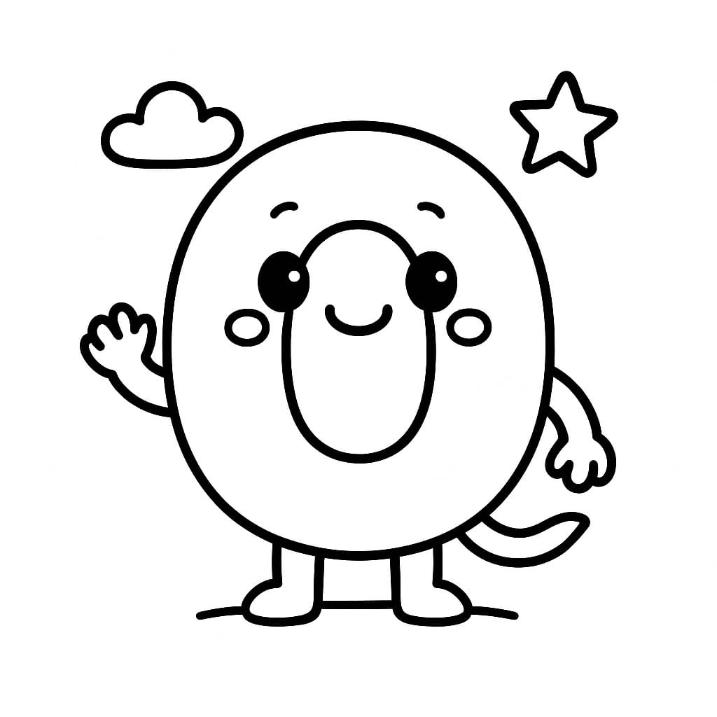 Letter O Coloring Page - Free Printable