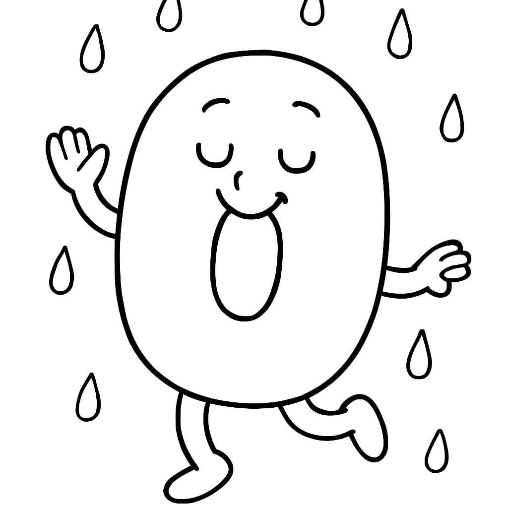 Number 0 Coloring Page - Free Printable