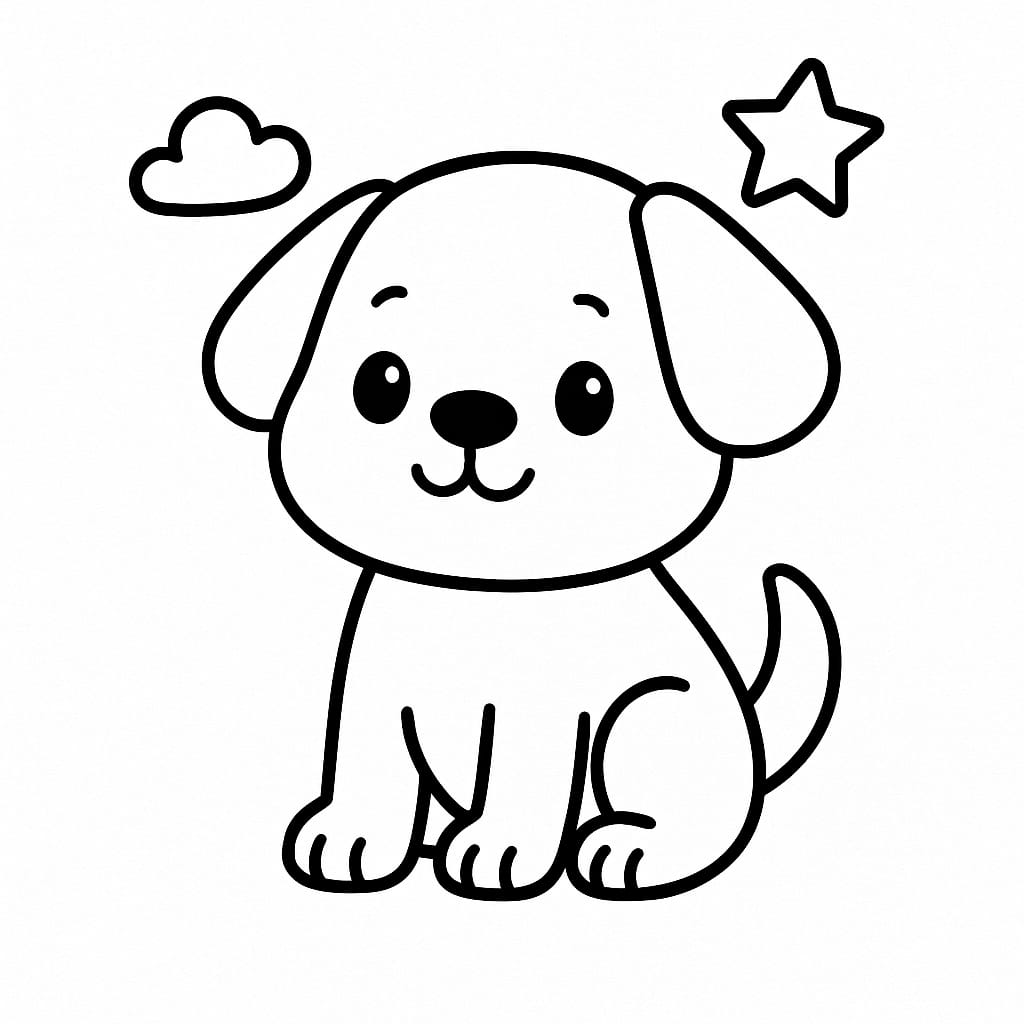 Pets Coloring Page - Free Printable