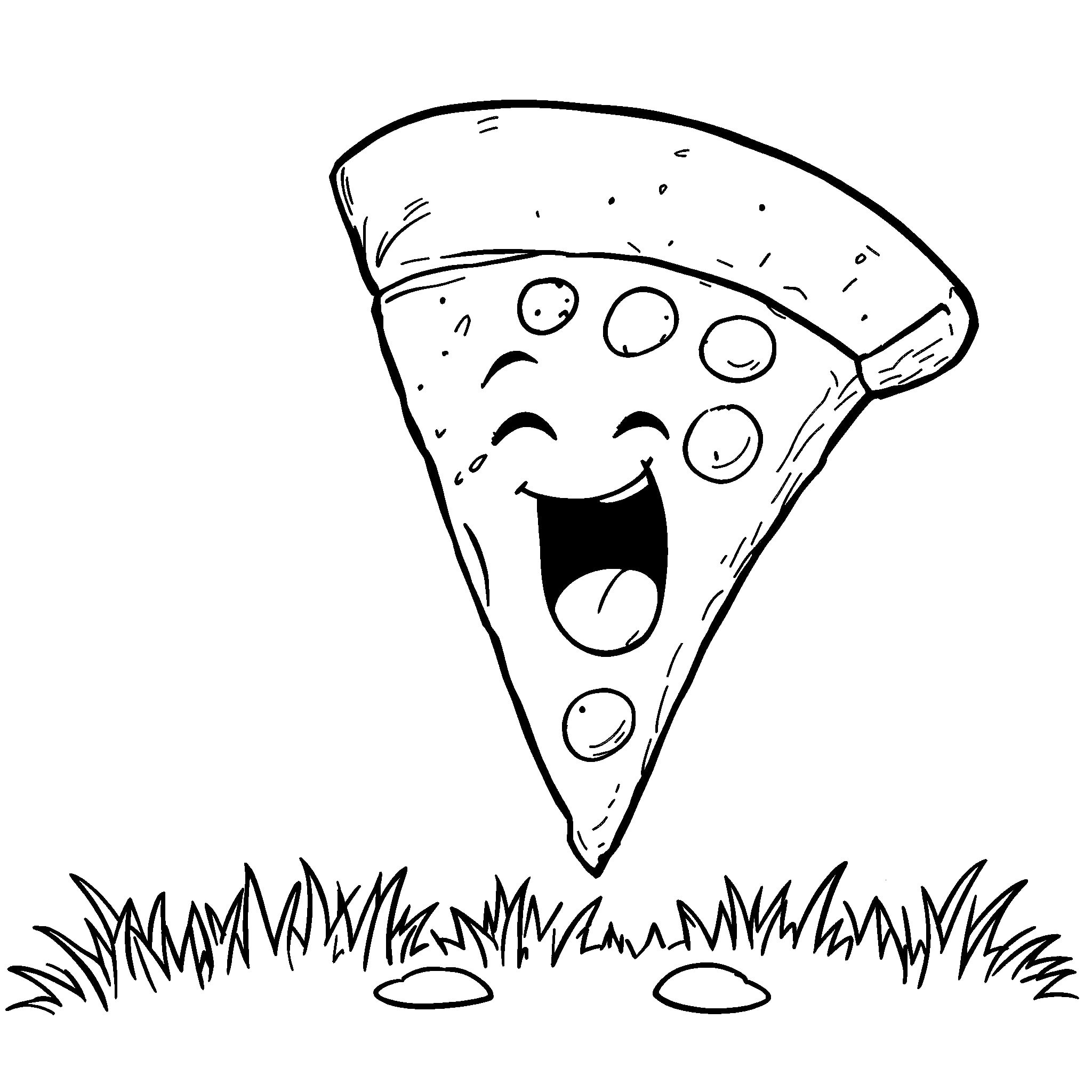 Pizza Coloring Page - Free Printable