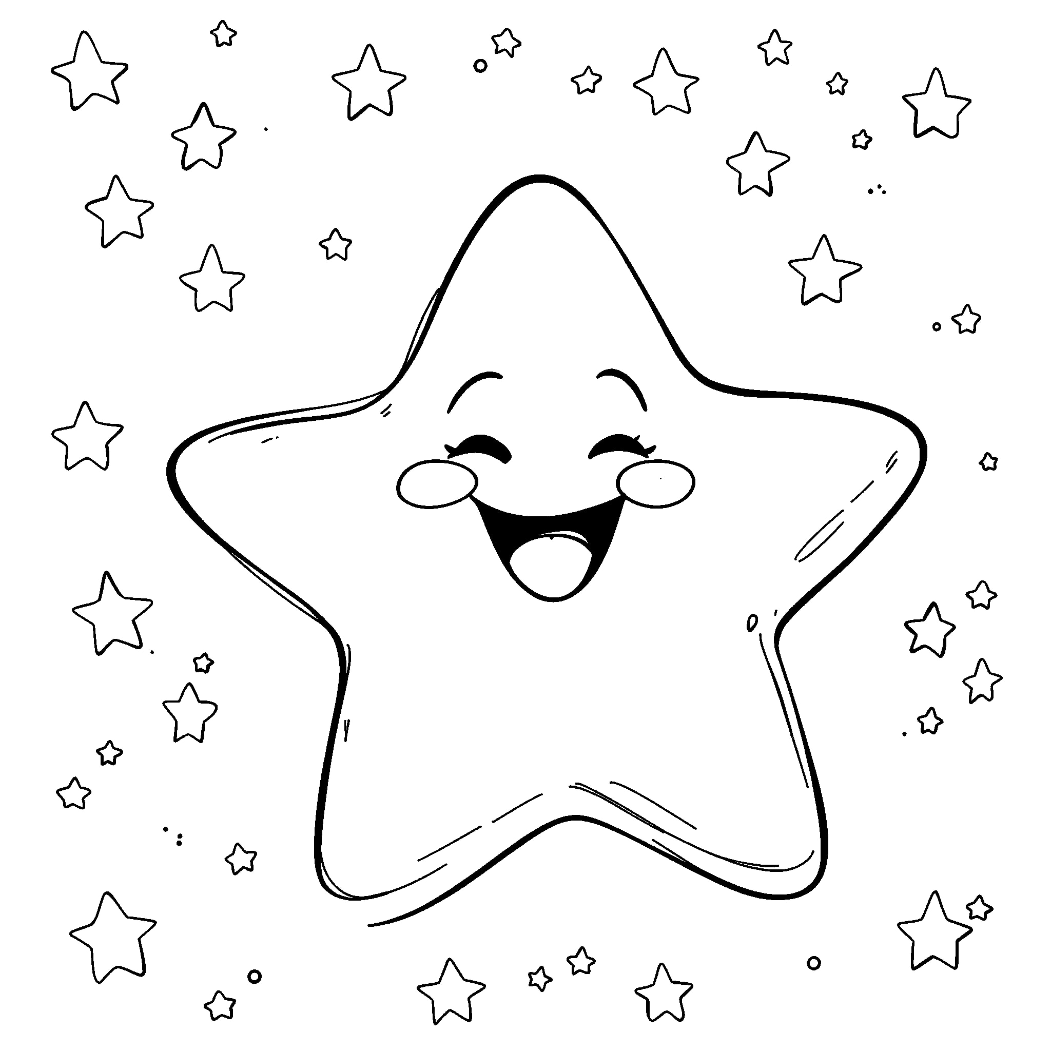 Star Coloring Page - Free Printable