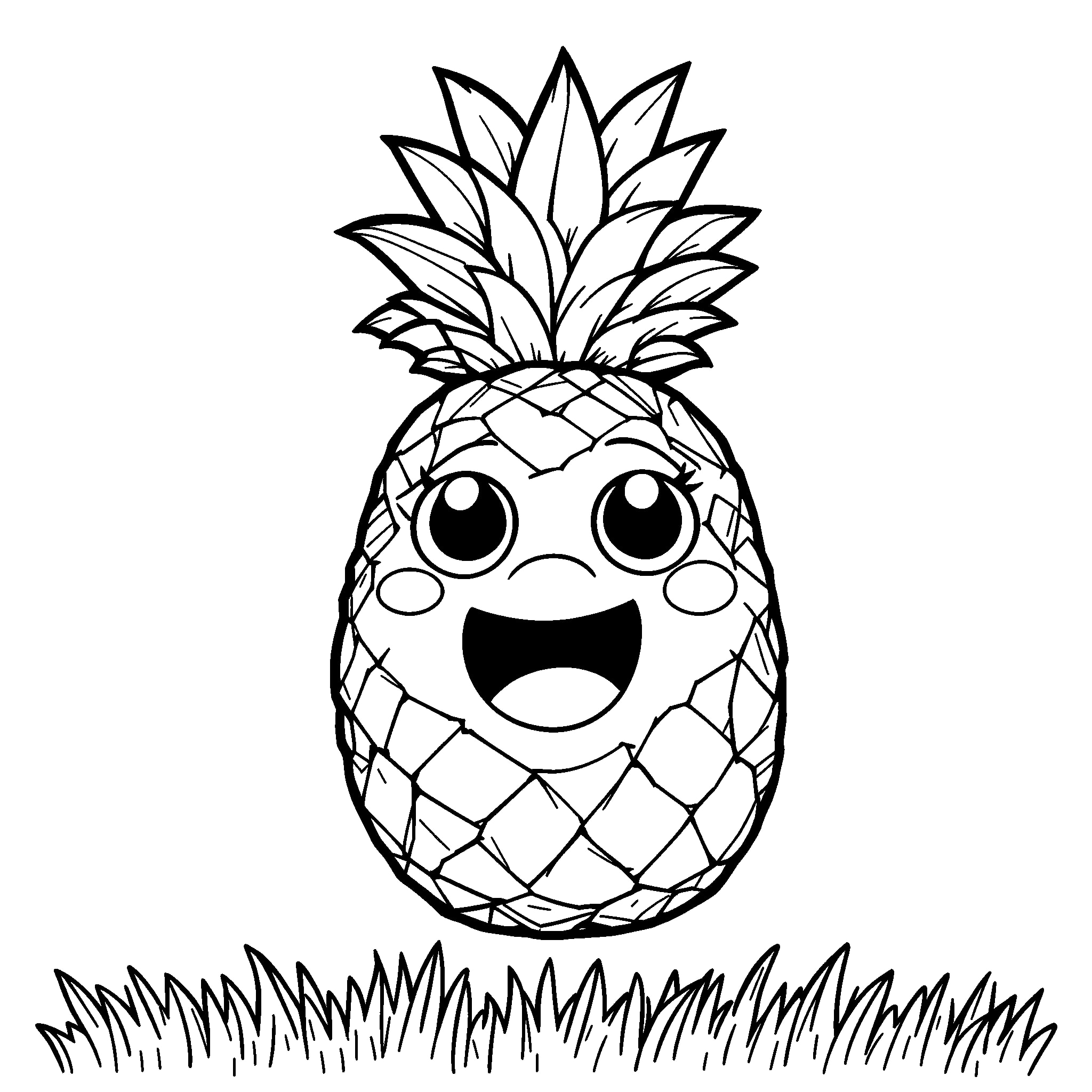 Tropical Fruits Coloring Page - Free Printable