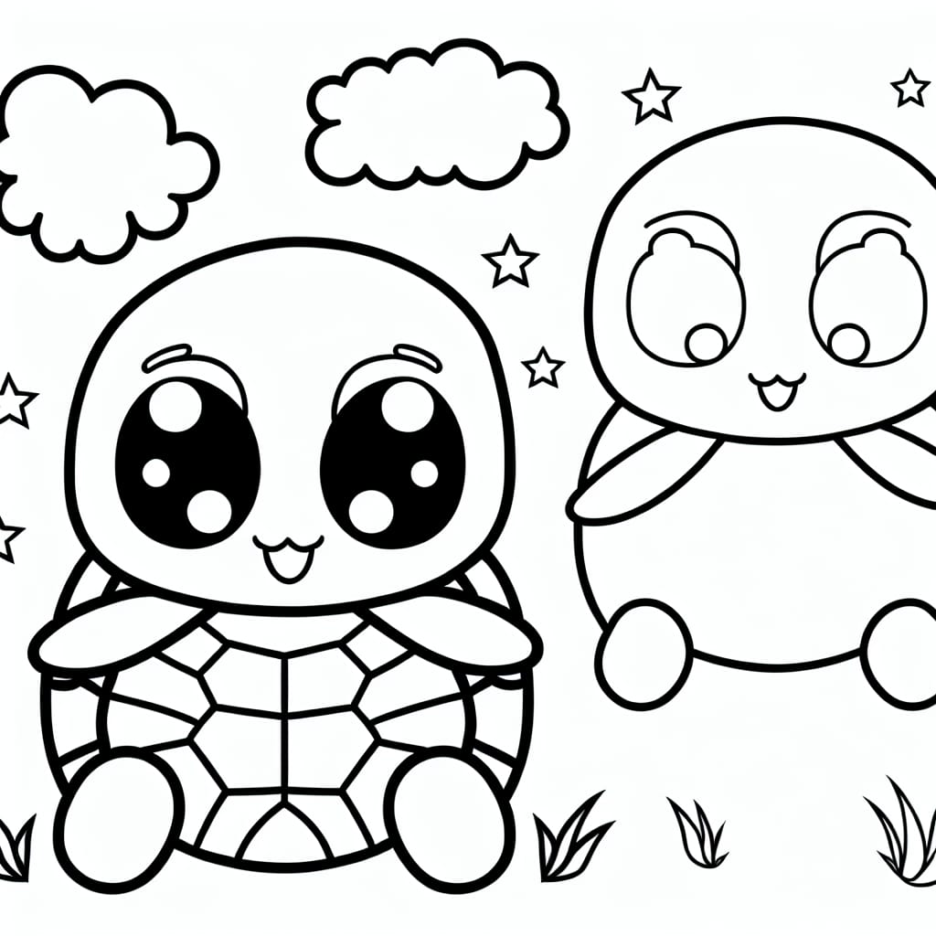 Turtle to Color - Free Drawing
