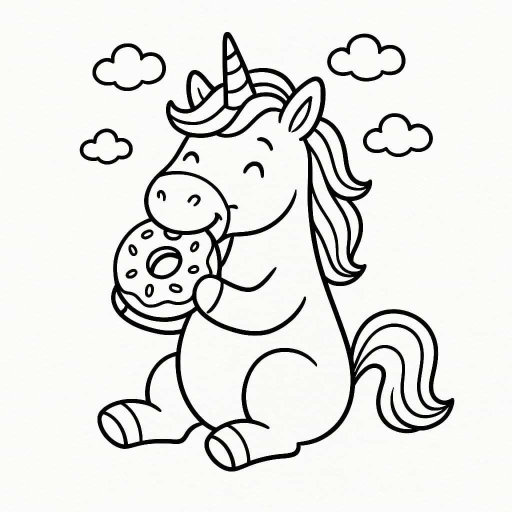 Unicorn Coloring Page - Free Printable