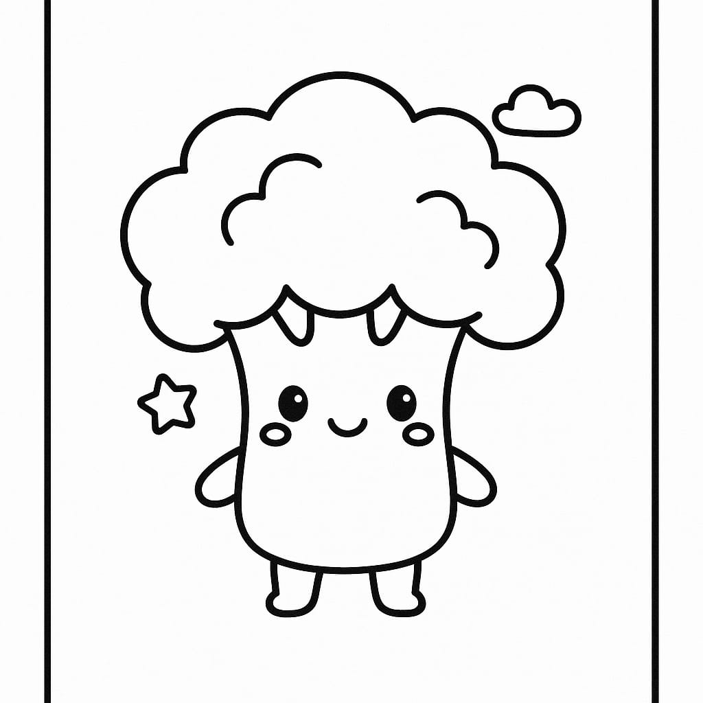 Vegetables Coloring Page - Free Printable