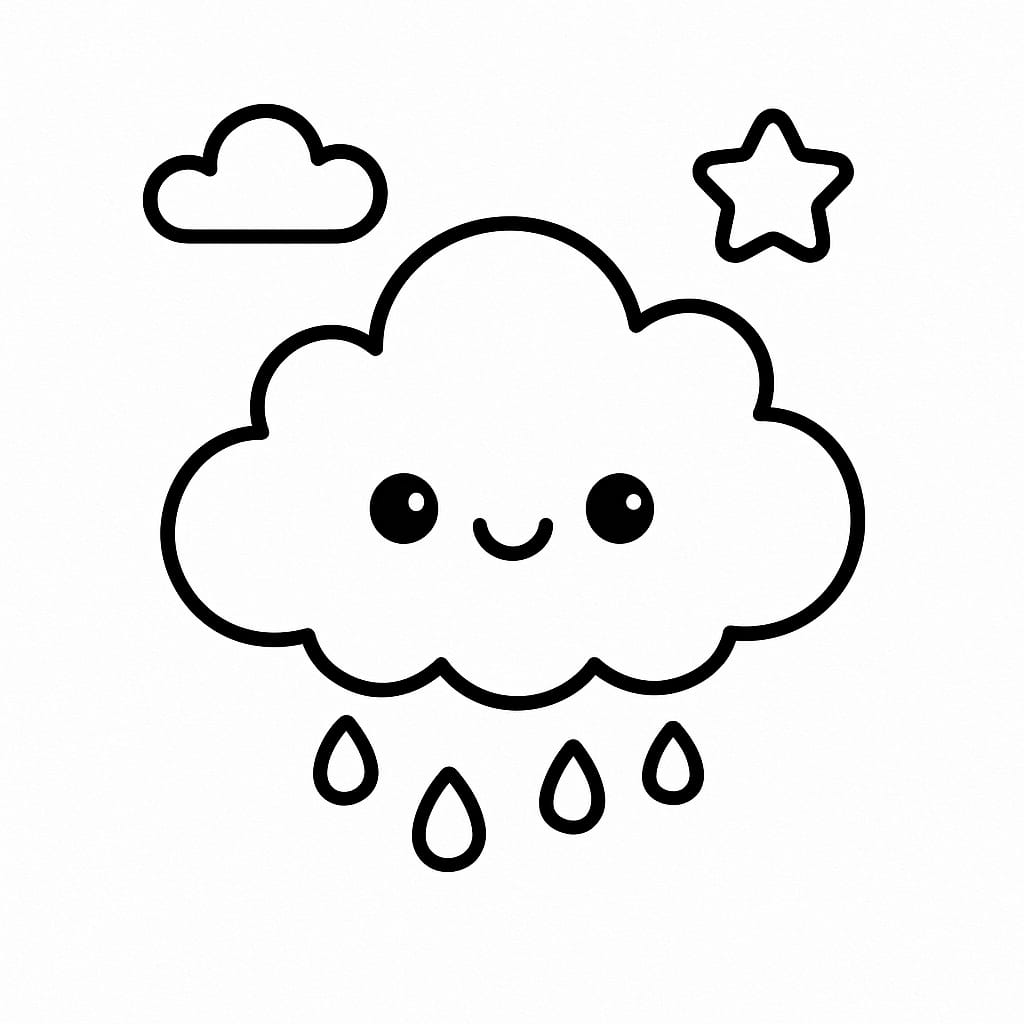 Weather Coloring Page - Free Printable