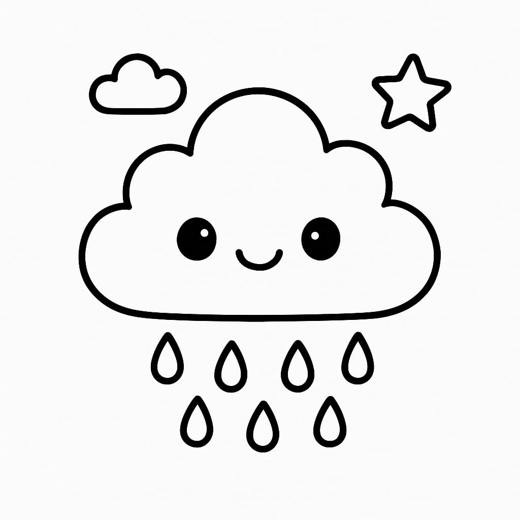 Weather Coloring Page - Free Printable